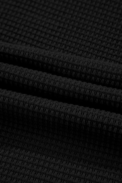 Solid Color Textured Buttoned Shirt and Casual Pants Set